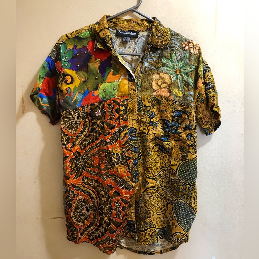 Beautiful flowered women’s blouse